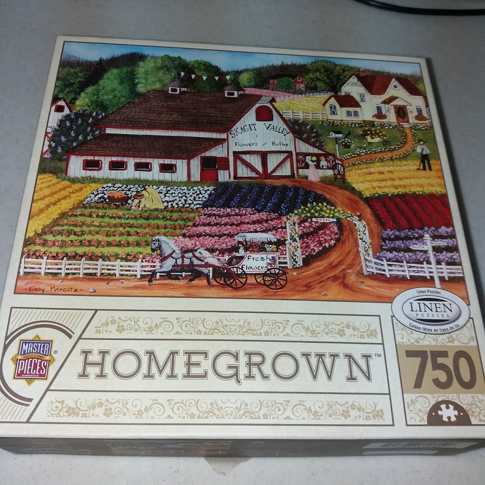 Master Piece Puzzle 750 Homegrown  24"×18". Used All Pieces There.